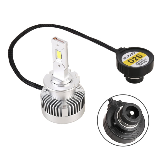 1 Pair D Series D2S Car HID Ballast to LED Headlight DC12V 35W 6000K 7000LM, CSP Lamp Bead, D2S