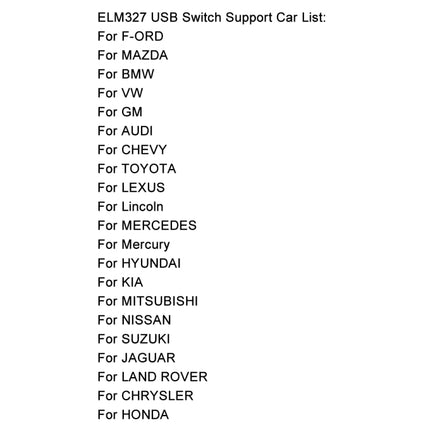 OBD ELM327 V1.5 USB Car Fault Diagnostic Cable with Switch, ELM327 V1.5 with Switch (Black), ELM327 V1.5 with Switch (Orange)