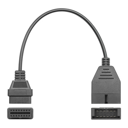 12Pin to 16Pin Car OBD2 Conversion Cable OBDII Diagnostic Adapter Cable for GM, 12Pin to 16Pin for GM