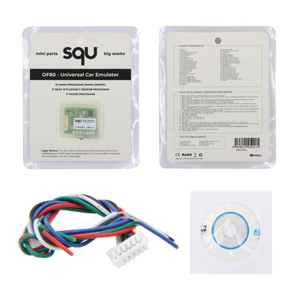 SQU OF80 Universal Car Emulator Signal Reset Immo / Tacho Programs Place ESL Diagnostic Seat Occupancy Sensor Tool, OF80
