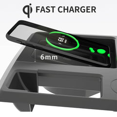 HFC-1054 Car Qi Standard Wireless Charger 15W / 10W Quick Charging for Audi Q3 2019-2022, Left Driving, HFC-1054