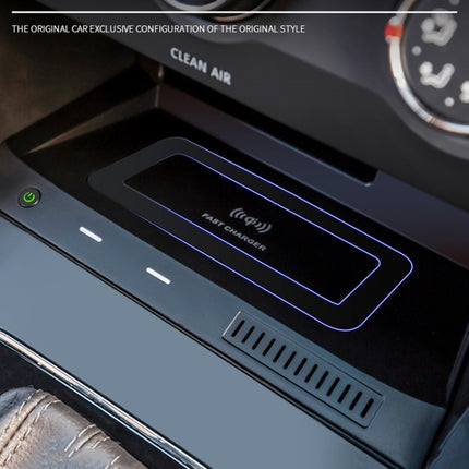 HFC-1030 Car Qi Standard Wireless Charger 10W Quick Charging for Volkswagen Tiguan L 2019-2021, Left Driving, HFC-1030
