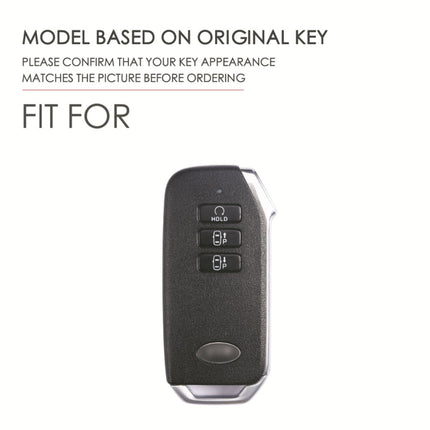 Hallmo Car Cowhide Leather Key Protective Cover for KIA, For KIA (Brown), For KIA (Black), For KIA (Blue)