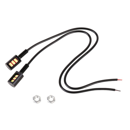 1 Pair DC12V 0.4W 3LEDs SMD-5630 Car / Motorcycle License Plate Light, Cable Length: 27cm