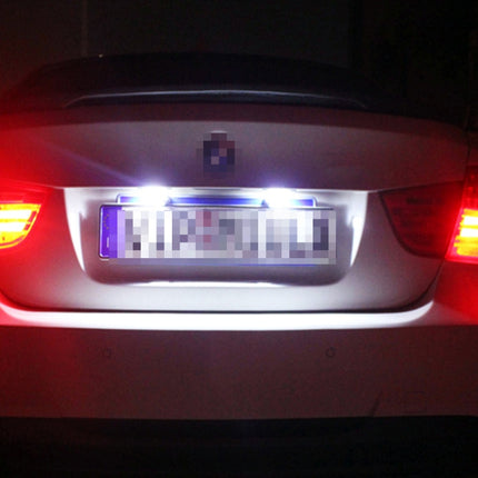 1 Pair DC12V 0.4W 3LEDs SMD-5630 Car / Motorcycle License Plate Light, Cable Length: 27cm
