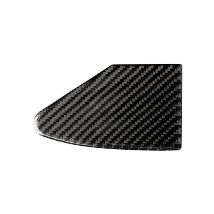 Carbon Fiber Car Charging Port Panel Decorative Sticker for Tesla Model X, Suitable for Left Driving, Charging Port Panel