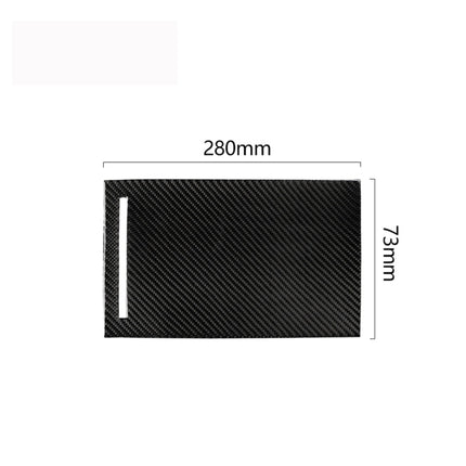 Carbon Fiber Car Storage Box Panel Decorative Sticker for Tesla Model X, Storage Box Panel