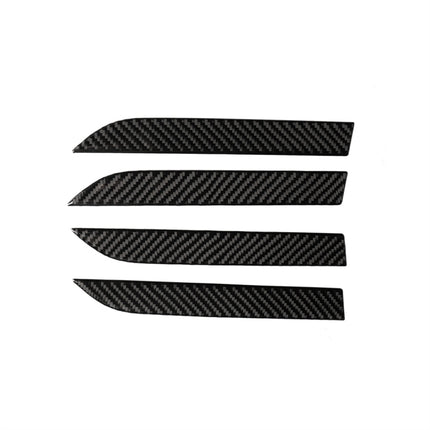 4 PCS Carbon Fiber Car Outer Door Handle Panel Decorative Sticker for Tesla Model X, Outer Door Handle Panel