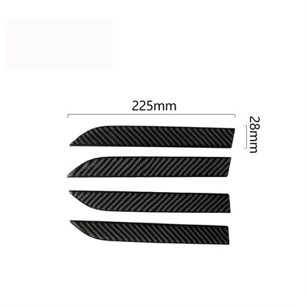 4 PCS Carbon Fiber Car Outer Door Handle Panel Decorative Sticker for Tesla Model X, Outer Door Handle Panel