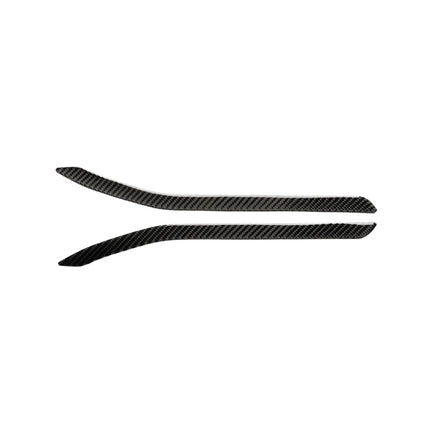 2 PCS Carbon Fiber Car Rear Fog Lamps Decorative Sticker for Tesla Model X, Rear Fog Lamps