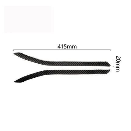 2 PCS Carbon Fiber Car Rear Fog Lamps Decorative Sticker for Tesla Model X, Rear Fog Lamps