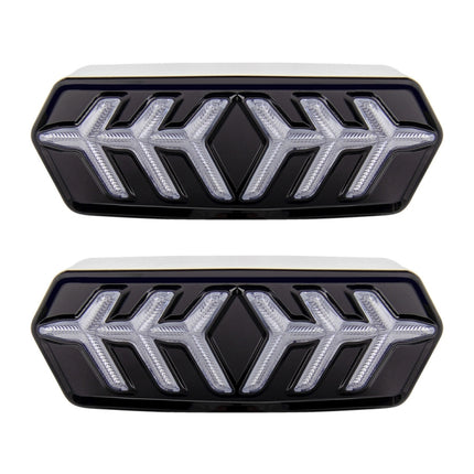 2 PCS KC670 Motorcycle Integrated Flashing Turn Signal Brake Tail Light for Honda MSX125 CBR650F CTX700, KC670