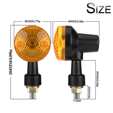 2 PCS PE-ZS101 Motorcycle Turn Signal Light
