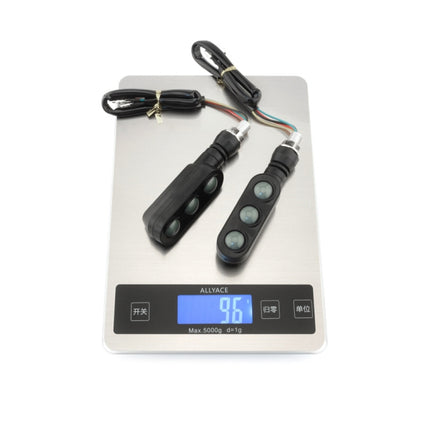 2 PCS KC050 Motorcycle LED Turn Signal Running Brake Light