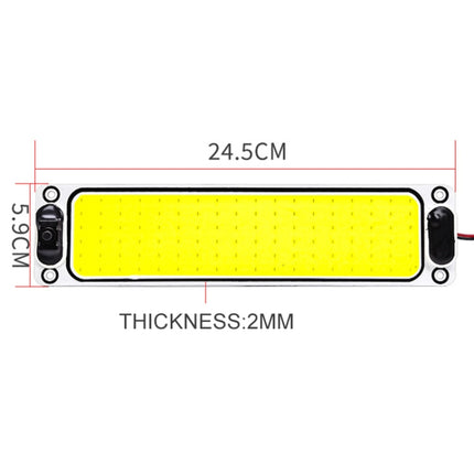 2 PCS ZS-3343 DC12-24V High Bright 108 COB Lamp Beads Car Dome Light Cabin Light Bar, ZS-3343