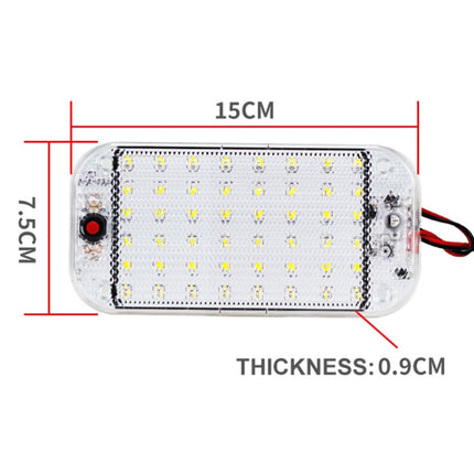2 PCS ZS-3350 DC12-85V High Bright 48LEDs Lamp Beads Car Dome Light Cabin Light Bar, ZS-3350