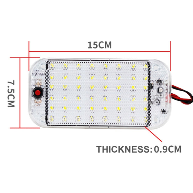 2 PCS ZS-3350 DC12-85V High Bright 48LEDs Lamp Beads Car Dome Light Cabin Light Bar, ZS-3350