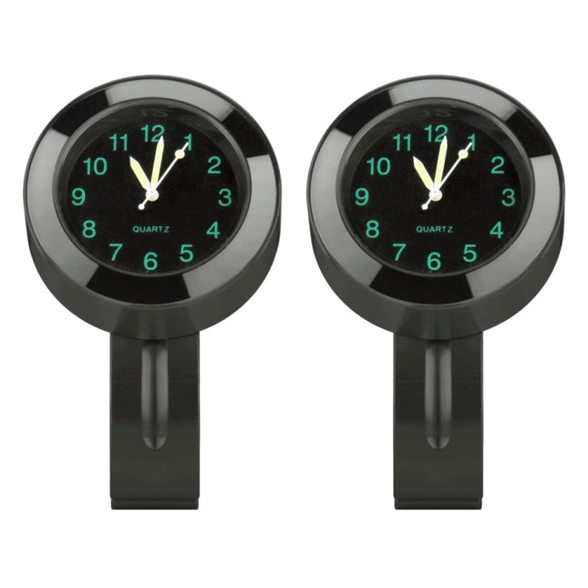 Motorcycle 22-25mm Handlebar Clock Quartz Watch with Lock, Quartz Watch (Black), Quartz Watch (Silver)