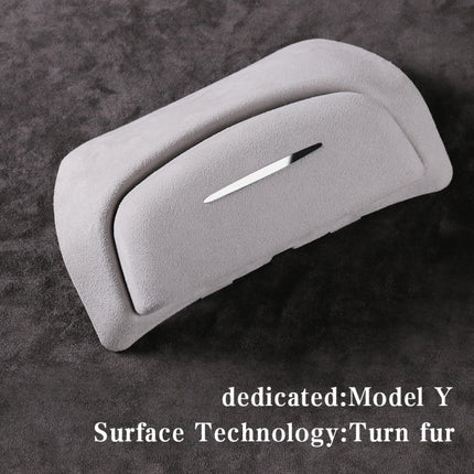 Car Suede Wrap Version Sunglasses Storage Box for Tesla Model Y 2019-2023, Suede Wrap Version for Tesla Model Y