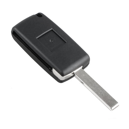 For PEUGEOT 2 Buttons Intelligent Remote Control Car Key with PCF7961 Integrated Chip & Battery & Holder & Slotted Key Blade & FSK Signal, Frequency: 433MHz