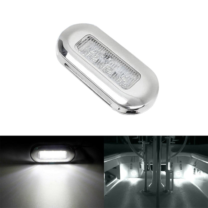 MK-056 Ship / Yacht 3 inch 12V LED Waterproof Stainless Steel Underwater Light, 12V White Light, 12V Blue Light