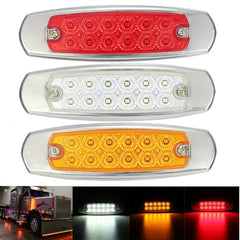 4 PCS MK-338 DC12-24V Truck 12LEDs Side Clearance Maker Light