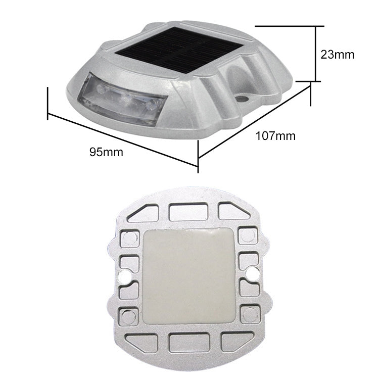 Solar Horseshoe Road Stud Light Car Guidance Light Road Deceleration Light, Constantly Bright Version