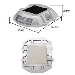 Solar Horseshoe Road Stud Light Car Guidance Light Road Deceleration Light, Constantly Bright Version