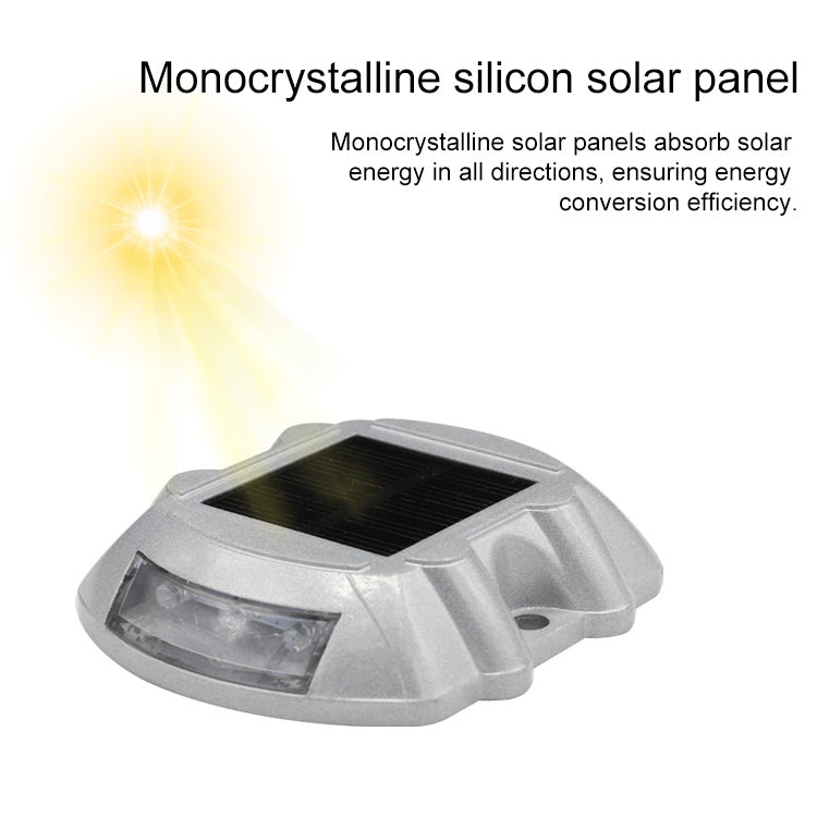 Solar Horseshoe Road Stud Light Car Guidance Light Road Deceleration Light, Constantly Bright Version