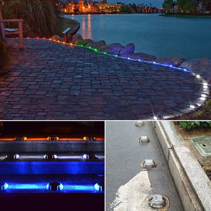 Solar Horseshoe Road Stud Light Car Guidance Light Road Deceleration Light, Constantly Bright Version