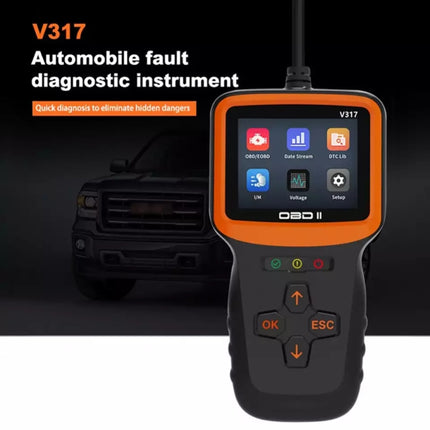 V317 Car Fault Detector OBD2 ELM327 Scanner Code Reader, V317