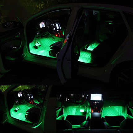 Y12 Cigarette Lighter Car Colorful RGB Foot LED Atmosphere Light, Y12 Cigarette Lighter