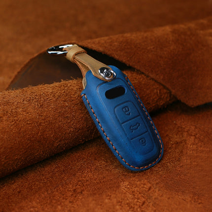 For Audi Series Car Cowhide Leather Key Protective Cover Key Case, C Version 2018 and Above, For Audi, C Version