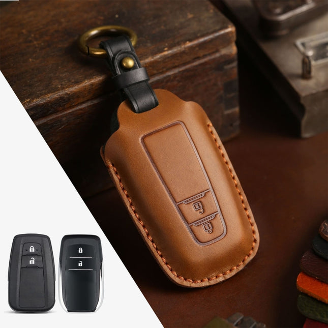 For Toyota Car Cowhide Leather Key Protective Cover Key Case, Two Keys Version, For Toyota, Two Keys Version, For Toyota,Two Keys Version, For Toyota , Two Keys Version
