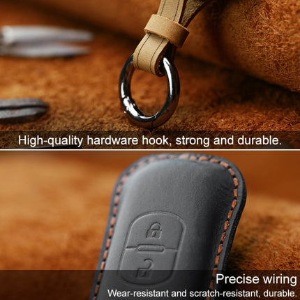 For Mazda Old Style Hallmo Car Cowhide Leather Key Protective Cover Key Case, Two Keys Version, Two Keys Version, For Mazda Old Style, For Mazda Old Style, Two Keys Version, For Mazda