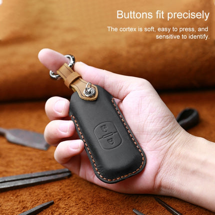 For Mazda Old Style Hallmo Car Cowhide Leather Key Protective Cover Key Case, Two Keys Version, Two Keys Version, For Mazda Old Style, For Mazda Old Style, Two Keys Version, For Mazda