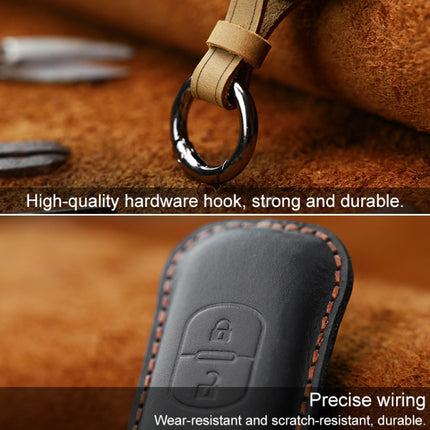 For Mazda Old Style Hallmo Car Cowhide Leather Key Protective Cover Key Case, Three Keys Version, Three Keys Version, For Mazda Old Style, Three Keys Version, For Mazda Old Style