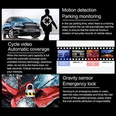 A2 Triple Lens Car Dash Camera Driving Recorder