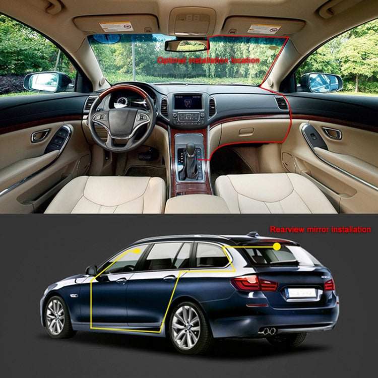 A2 Triple Lens Car Dash Camera Driving Recorder