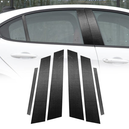 For Alfa Romeo Giulia Carbon Fiber Car B / C / Middle Pillar Door Window Decorative Sticker,Left and Right Drive Universal
