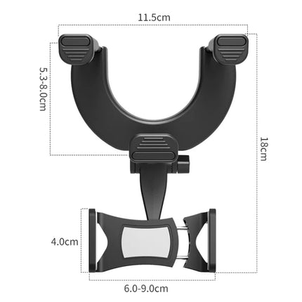 Car Rearview Mirror Phone Holder Universal Navigation Bracket, Rearview Mirror Phone Holder