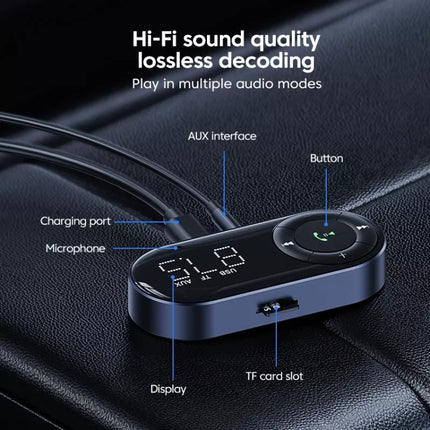 Car Bluetooth 5.2 Audio Receiver Support Wireless Calling, 5.2 Audio Receiver