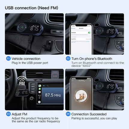 Car Bluetooth 5.2 Audio Receiver Support Wireless Calling, 5.2 Audio Receiver