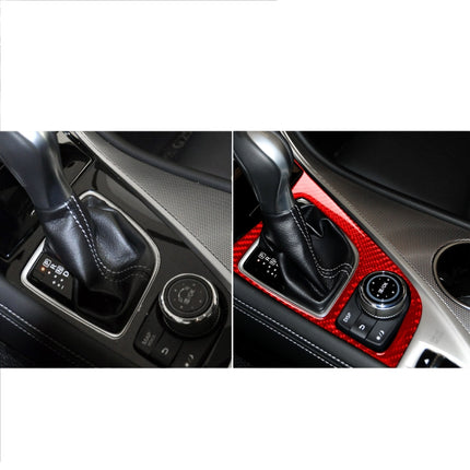 Car Carbon Fiber Gear Panel Decorative Sticker for Infiniti Q50 2014-2020, Left Drive, Gear Panel, Left Drive