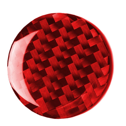 Car Carbon Fiber Multimedia Knob Decorative Sticker for BMW Mini F55 F56 F60, Left and Right Drive Universal