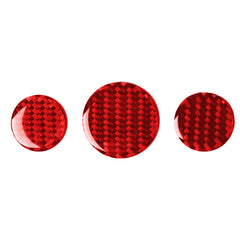 Car Carbon Fiber Multimedia Knob Decorative Sticker for BMW Mini F55 F56 F60, Left and Right Drive Universal