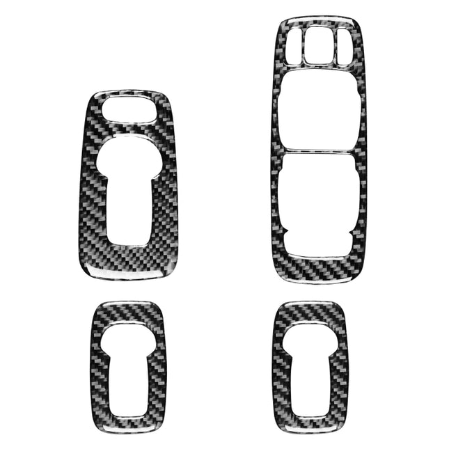 4 in 1 Car Carbon Fiber Door Set B Decorative Sticker for Volvo XC90 2003-2014, Right Drive, Door Set B, Right Drive