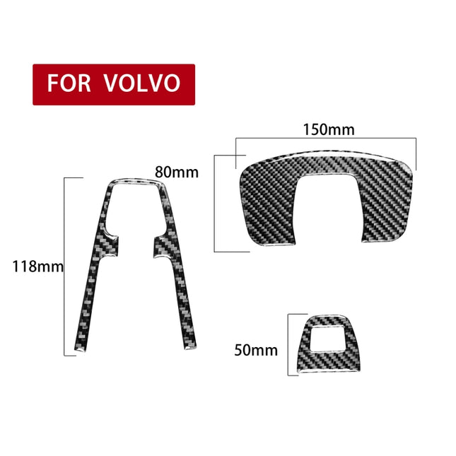 Car Carbon Fiber Reading Light A Decorative Sticker for Volvo XC90 2003-2014, Left and Right Drive Universal