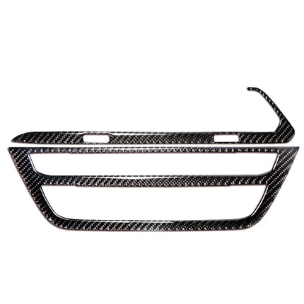 2 in 1 Car Carbon Fiber Air Conditioner CD Control Panel M Performance Decorative Sticker for BMW G01 X3 2018-2020 / G02 X4 2019-2020, Left Drive, 2 in 1 Air Conditioner CD Control Panel