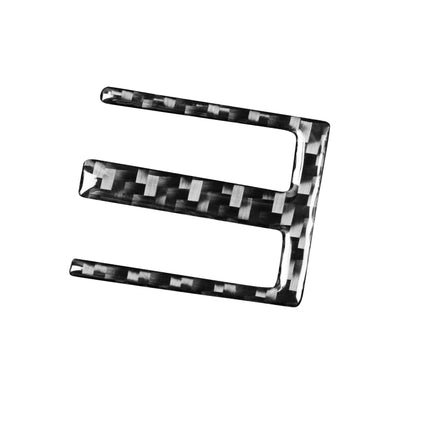 3 in 1 Car Carbon Fiber Central Air Outlet Decorative Sticker for Subaru BRZ / Toyota 86 2017-2019, Left and Right Drive Universal, Central Air Outlet